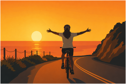 cyclist-coastal-road-sunset-travel-10442000