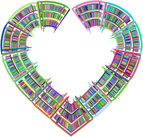 bookcase-books-heart-love-frame-6884252