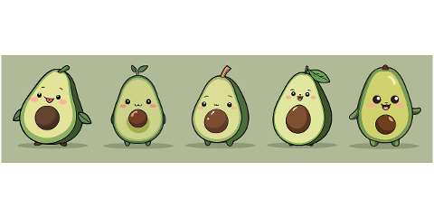 avocado-vegetables-kawaii-design-8569068