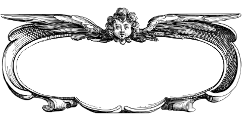 frame-border-cherub-angel-line-art-7485613