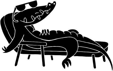 crocodile-silhouette-lounging-5815964
