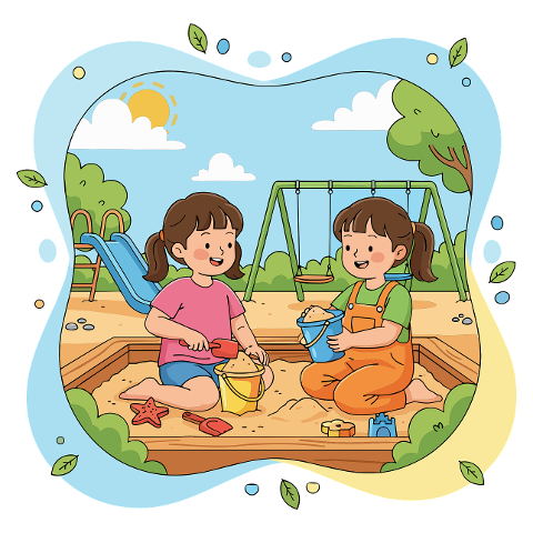 kids-playing-together-sandbox-play-10093937
