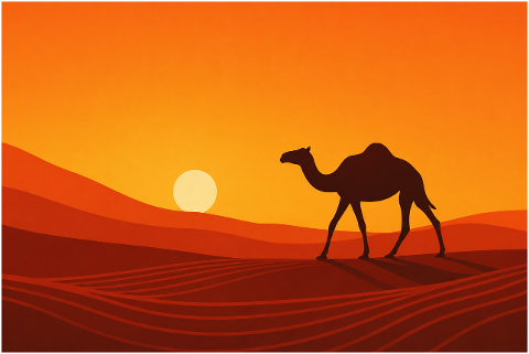 camel-desert-sunset-dunes-10441999
