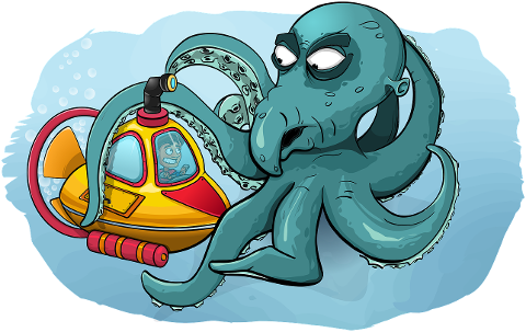 octopus-diver-periscope-underwater-6941495