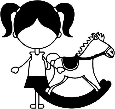 rocking-horse-girl-childhood-child-6552203