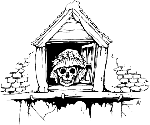 skull-vintage-funny-window-old-4403649