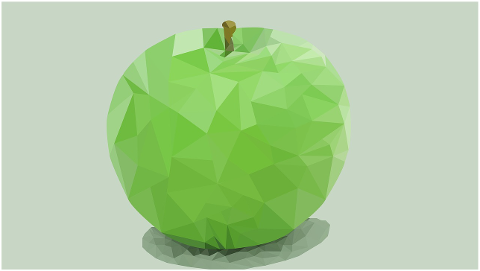 apple-low-poly-art-still-life-4396781