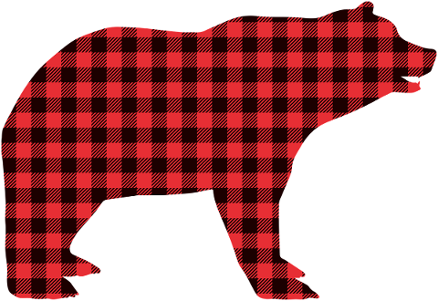 buffalo-plaid-bear-mammal-christmas-4906526