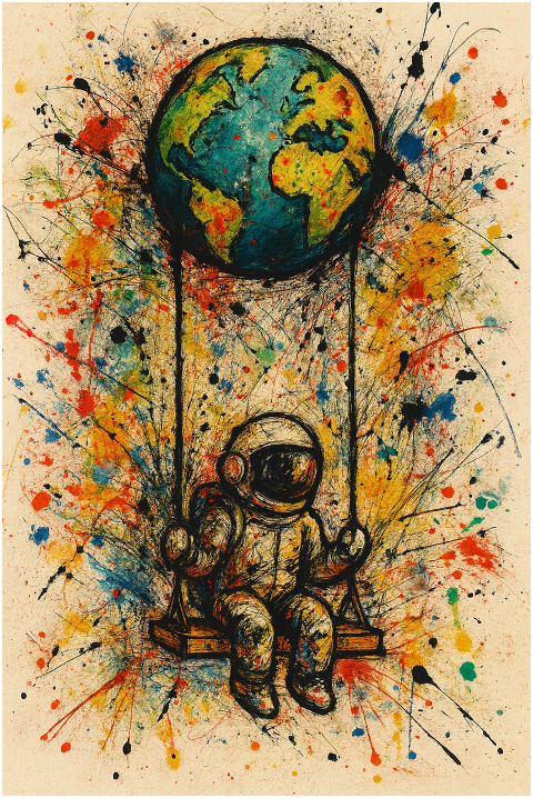 astronaut-earth-watercolor-space-9934267