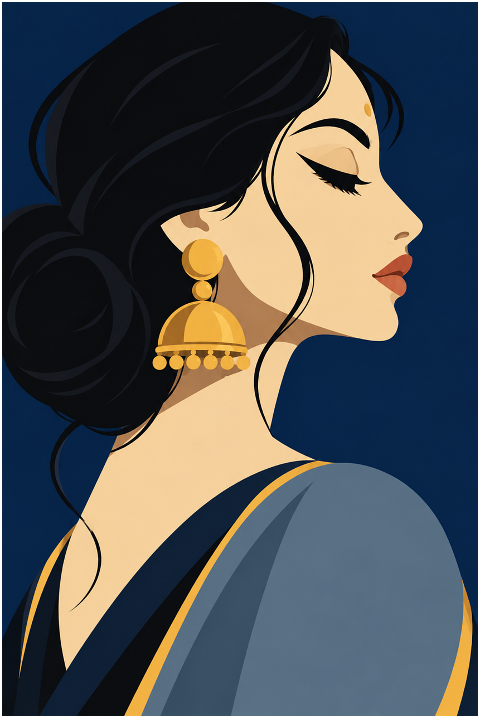 indian-woman-blue-sari-10508492