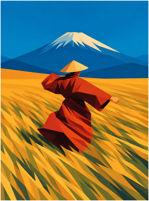 mount-fuji-japan-rice-field-10516437