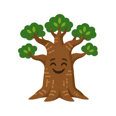 tree-baobab-cartoon-animal-friendly-10366124