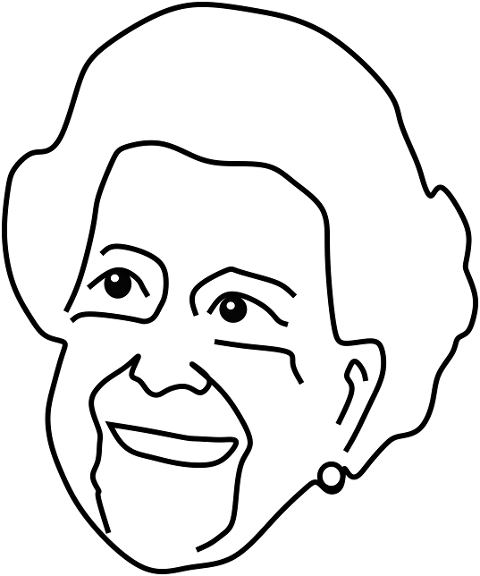 queen-elizabeth-woman-line-art-7234991