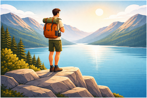 hiking-adventure-lake-sunrise-10237858