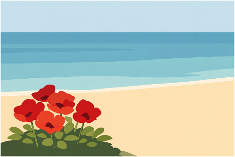 spring-poppies-beach-minimal-10196424