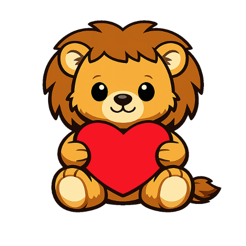 lion-cute-cartoon-kawaii-heart-10088813