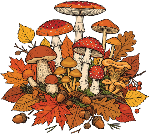 mushrooms-autumn-leaves-nature-10443900
