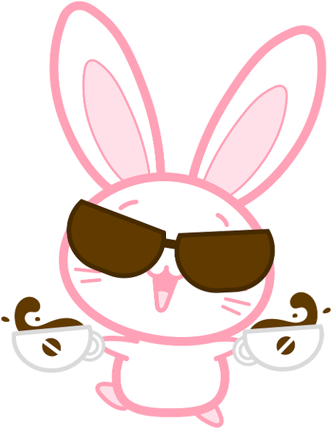 coffee-rabbit-cartoon-cutout-7040069
