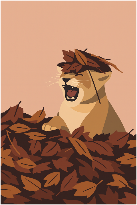 lion-cub-autumn-leaves-wildlife-9913941
