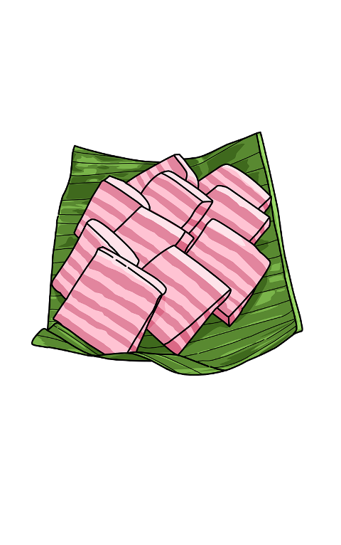 dessert-pink-banana-leaf-10085667