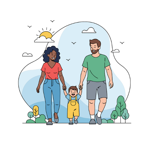 family-walk-illustration-10080001