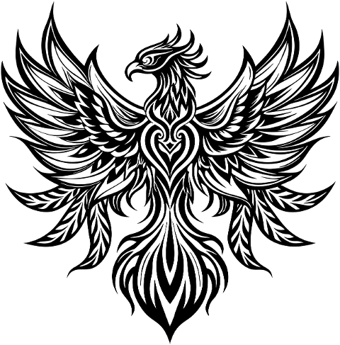 ai-generated-phoenix-line-art-bird-8906968