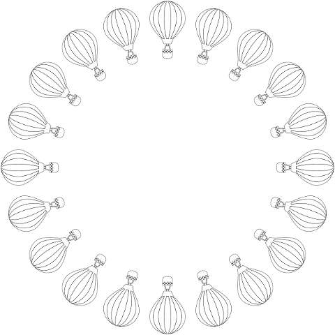 hot-air-balloons-frame-line-art-7923652