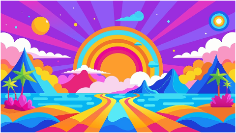 ai-generated-rainbow-paradise-9159902