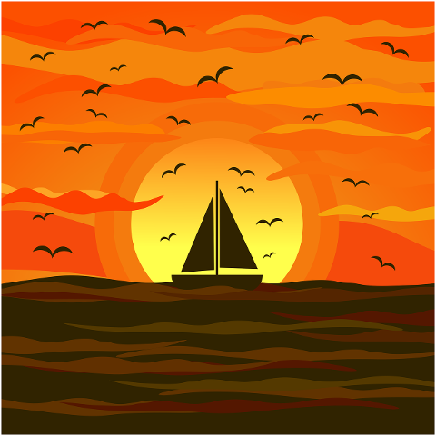 sailing-sea-sunset-ship-boat-7342387