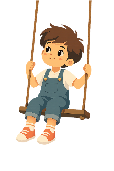 boy-swing-cozy-illustration-10301209