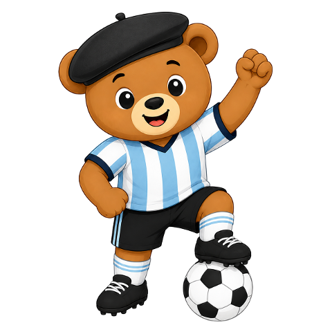 football-mascot-blue-and-white-kit-10351378