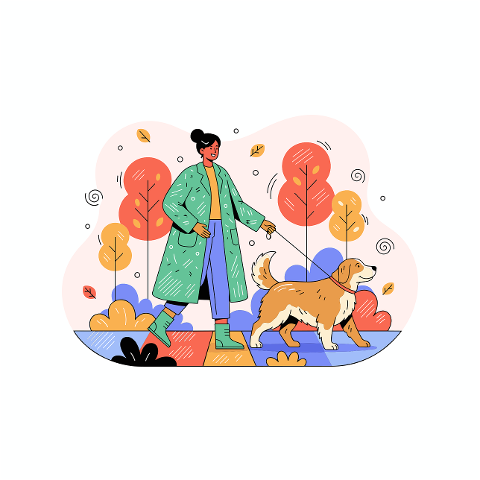 woman-walking-dog-autumn-park-9830326