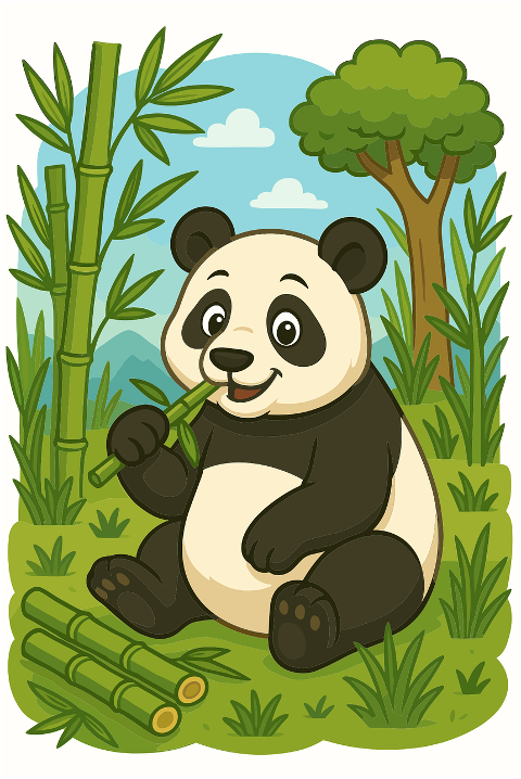 panda-cartoon-panda-bamboo-forest-9868395