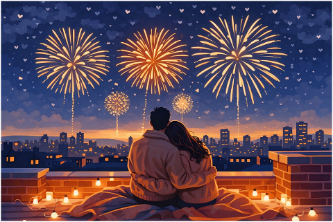couple-romance-love-fireworks-city-10152307