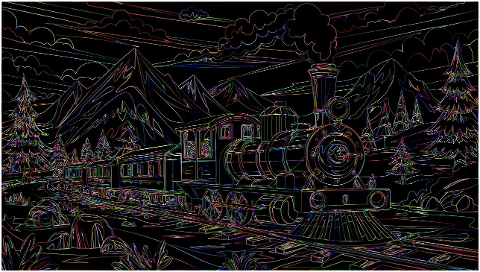 train-locomotive-landscape-line-art-8753546