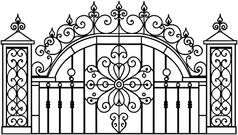 ai-generated-gate-entrance-line-art-8836677
