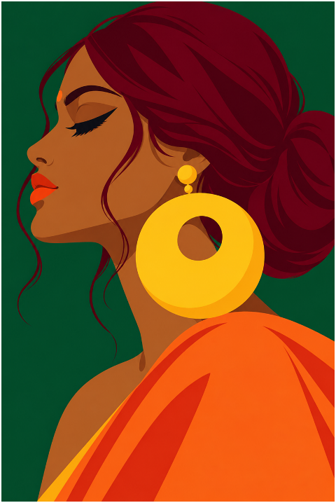 indian-woman-orange-sari-10508489