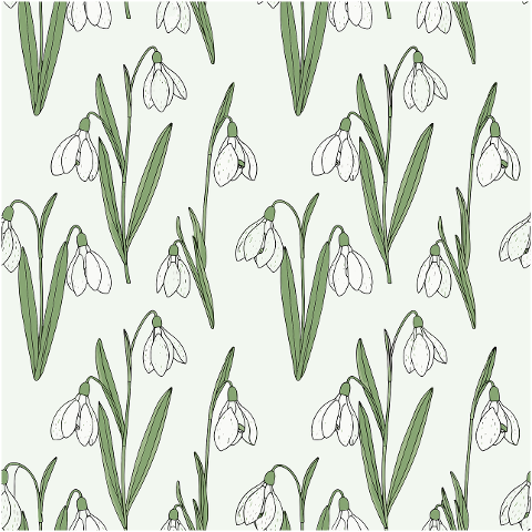 snowdrop-pattern-spring-flowers-10126352