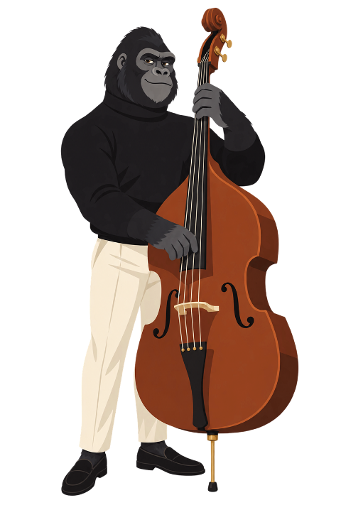 gorilla-bassist-double-bass-player-10467075