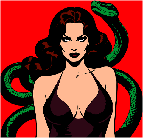 ai-generated-woman-snake-female-9049247
