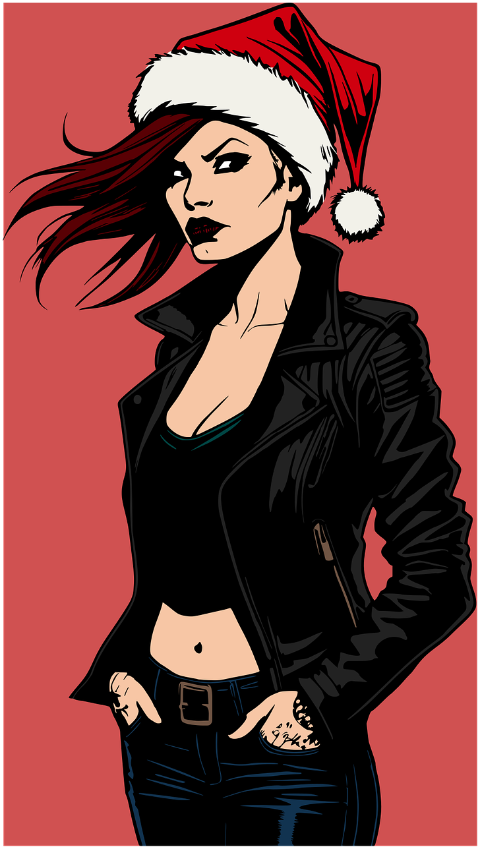woman-punk-christmas-leather-10008227