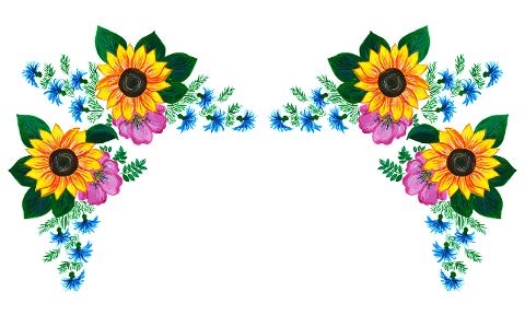 flowers-roses-sunflowers-border-6158627