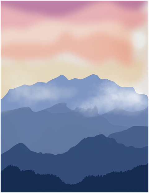 mountains-fog-sunset-nature-7083893