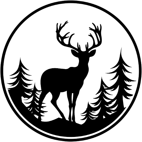 ai-generated-deer-logo-wildlife-8325191