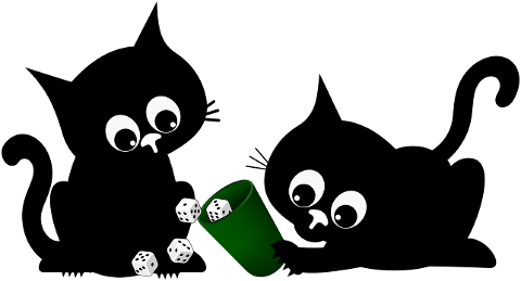 cats-black-cats-dice-kitten-9157684