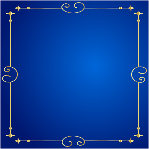 gold-frame-blue-background-7434299