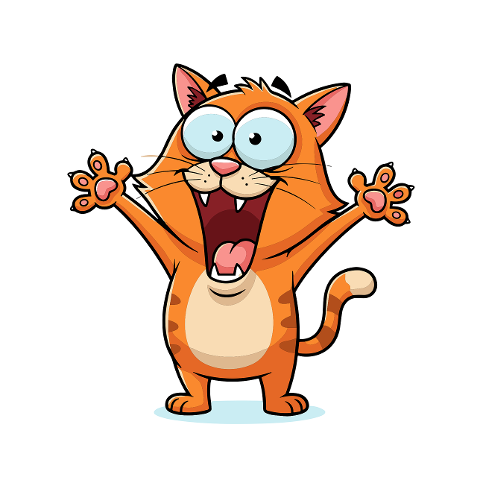 cartoon-cat-excited-pose-happy-cat-9824583