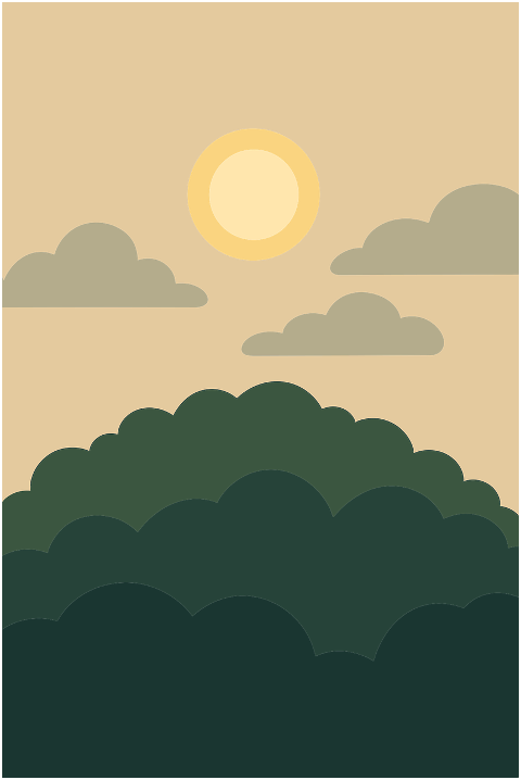 landscape-minimalist-bushes-clouds-10245106