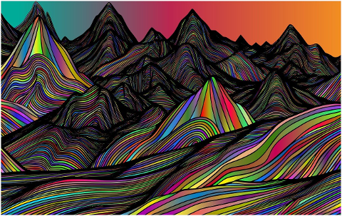 mountains-landscape-line-art-nature-8700705