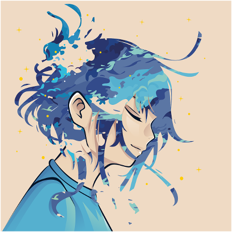 girl-anime-manga-cloud-blue-star-10137677